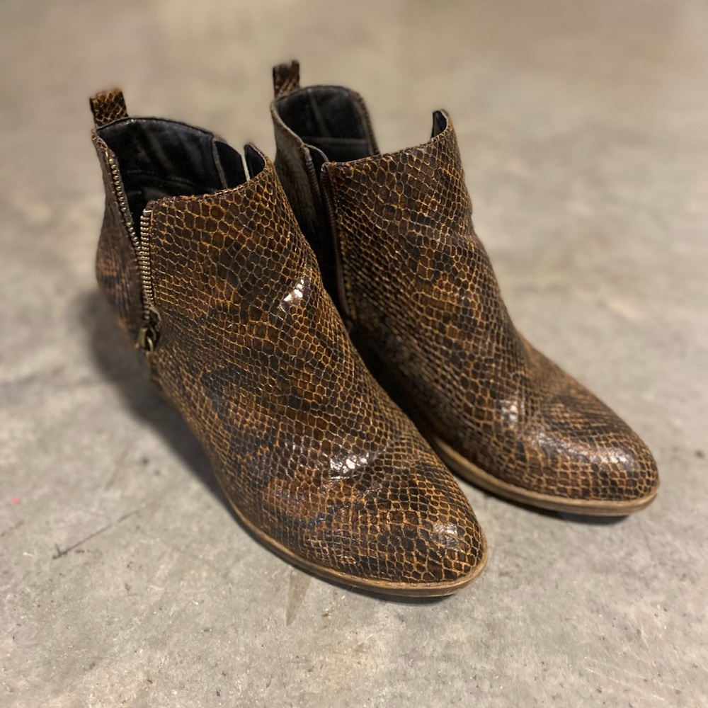 Corkys brown snake booties